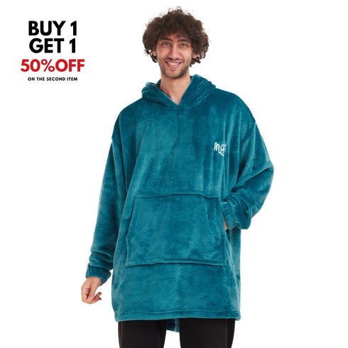 Snuggs Blanket Hoodie Teal